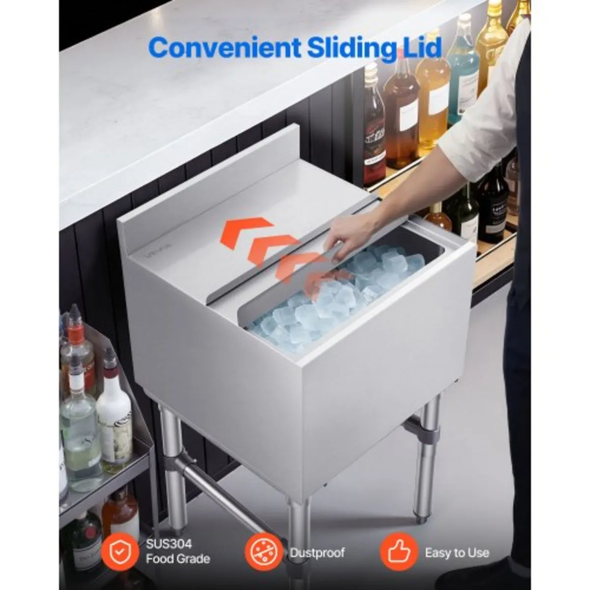 Commercial Ice Bin, 46.7 L Max Capacity, 455 x 455 - Image 4