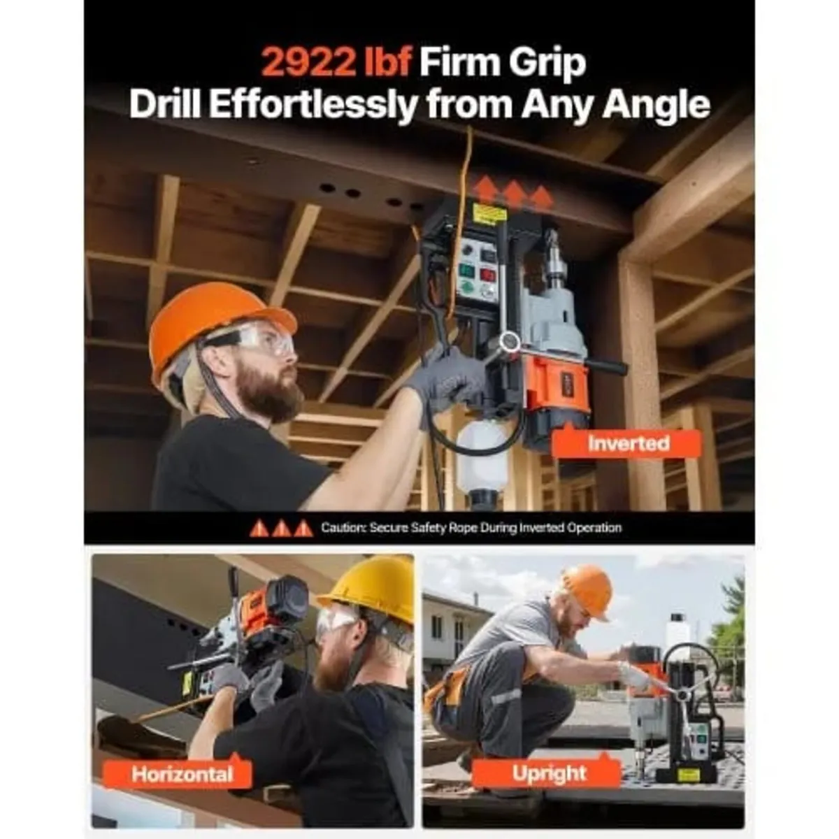 Magnetic Drill Press, 1500 W, 60 mm Boring Diamete - Image 3