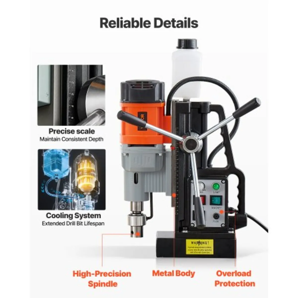 Magnetic Drill Press, 1500 W, 60 mm Boring Diamete - Image 4