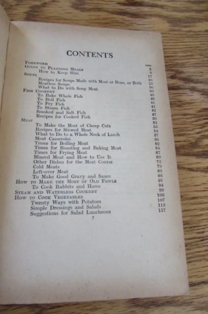 Vintage Cookery Book for Sale - Image 4