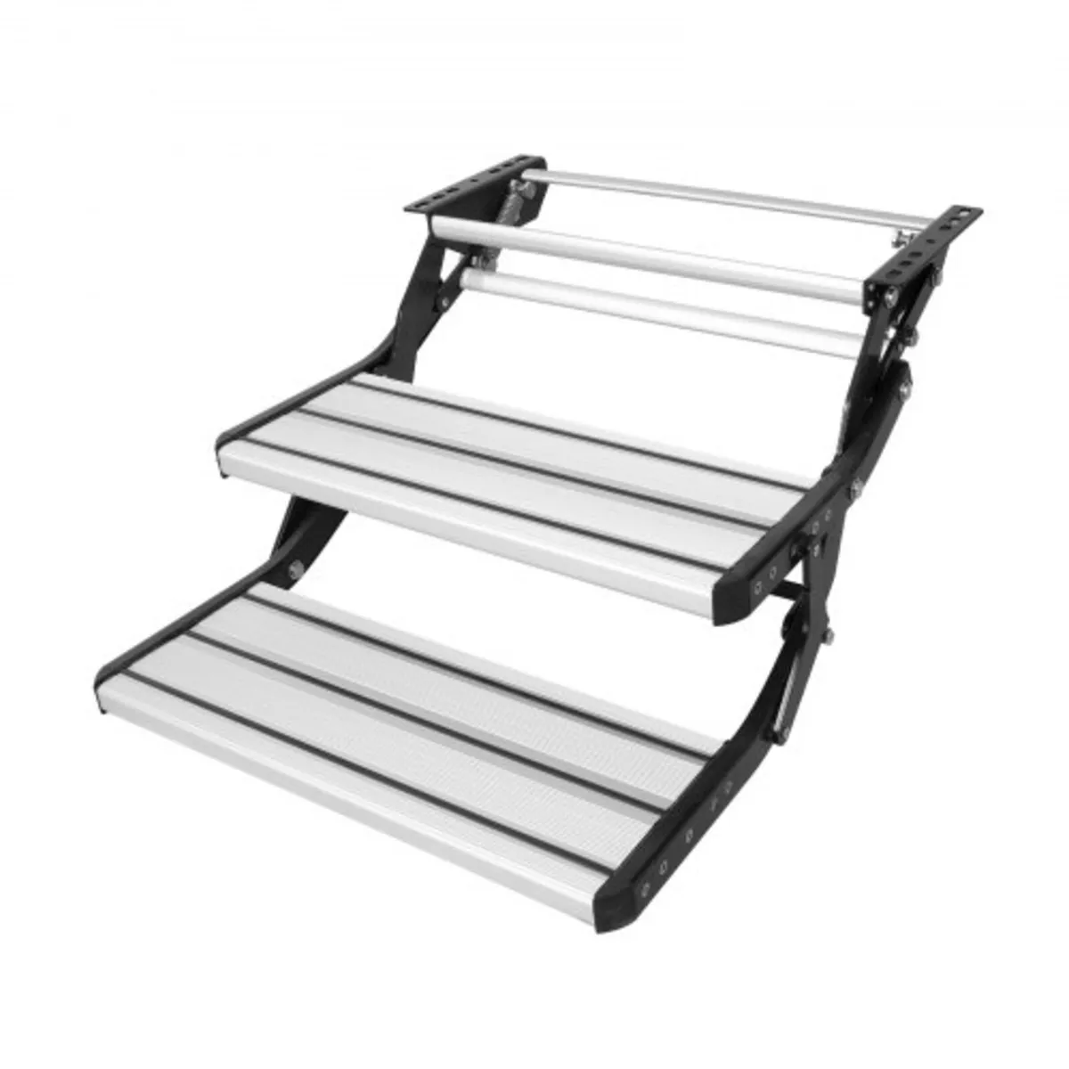 RV Steps, 2-Step, Manual Retractable RV Stairs, Fo - Image 1