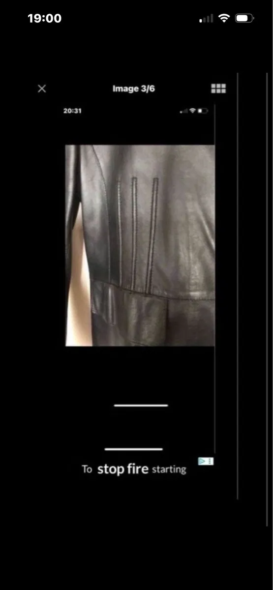 Ladies Leather Coat - Image 3