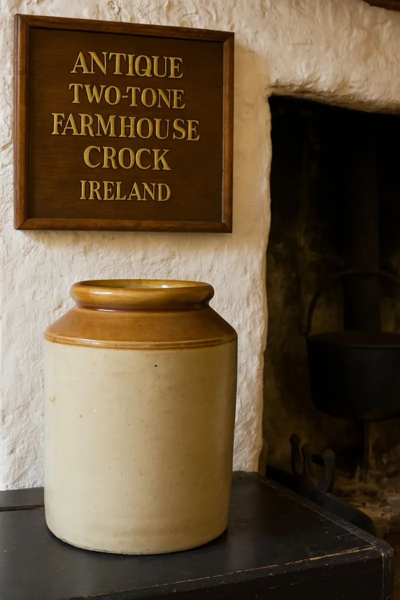 antique flagon jar kitchen vintage cottage ornamen - Image 1