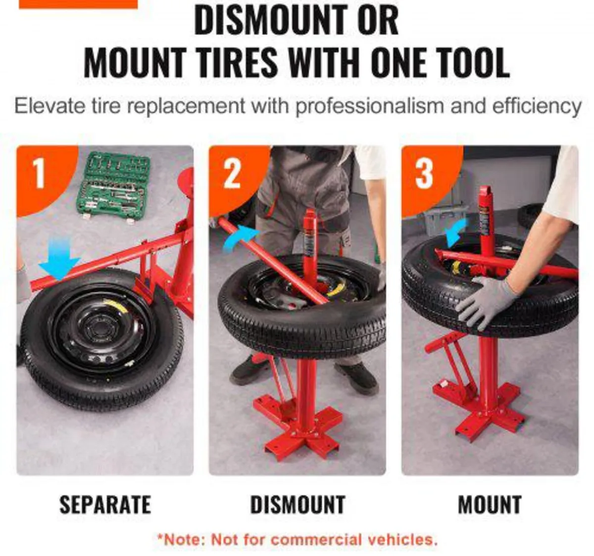 Portable Manual Tire Changer Bead Breaker Tool for - Image 2