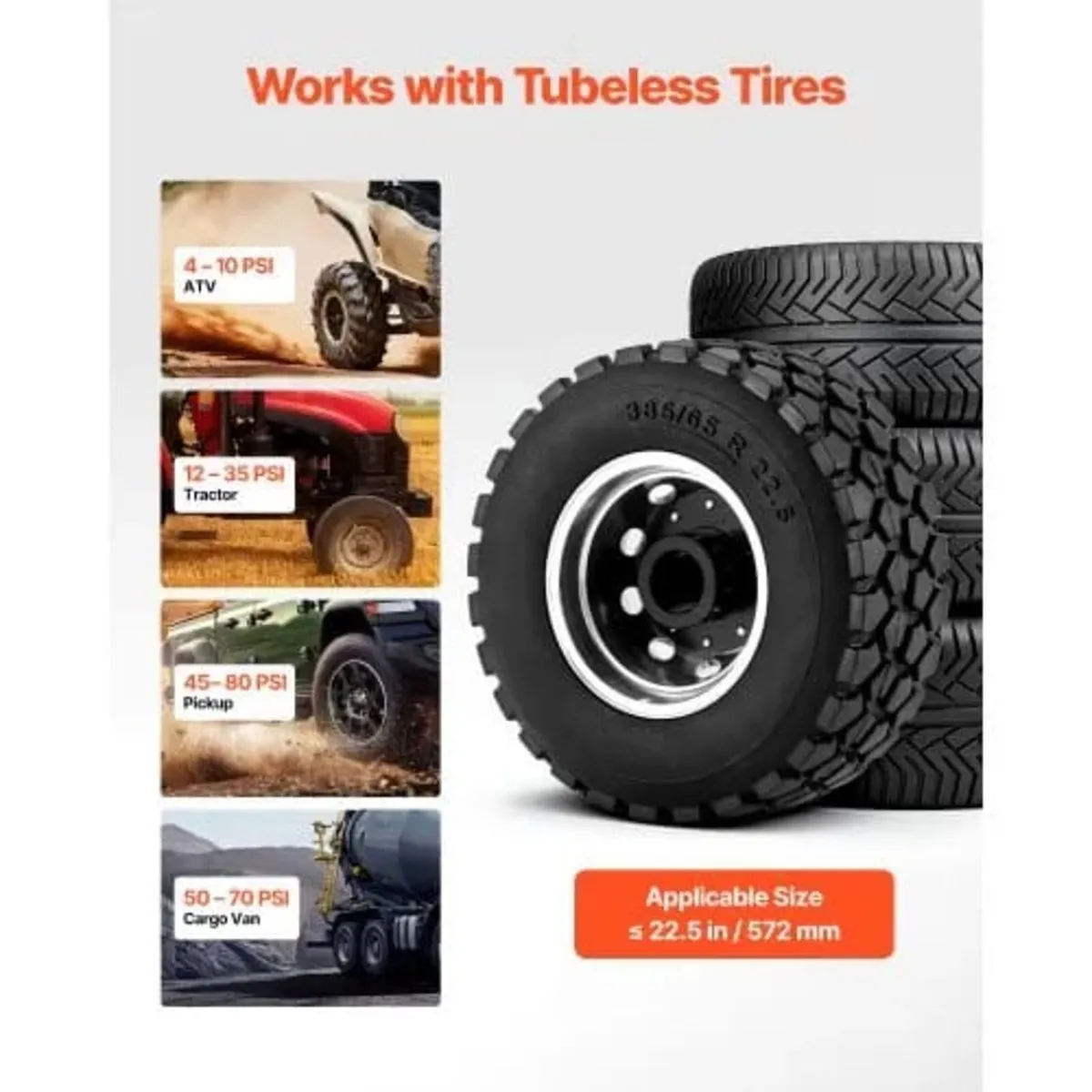 Air Tire Bead Seater, 5 Gal / 18.9 L, Heavy Duty T - Image 3