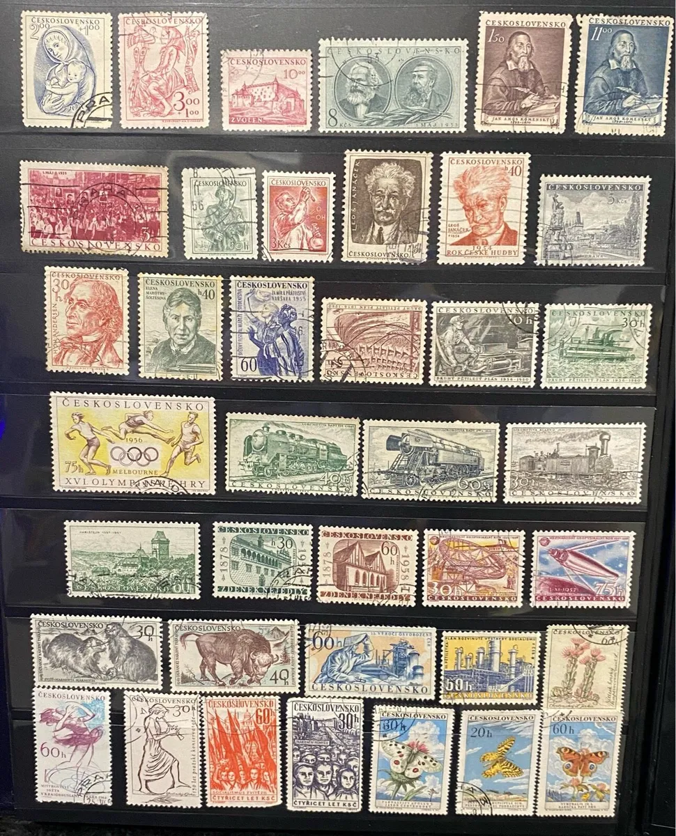 Czechoslovakian stamp lot - Image 1