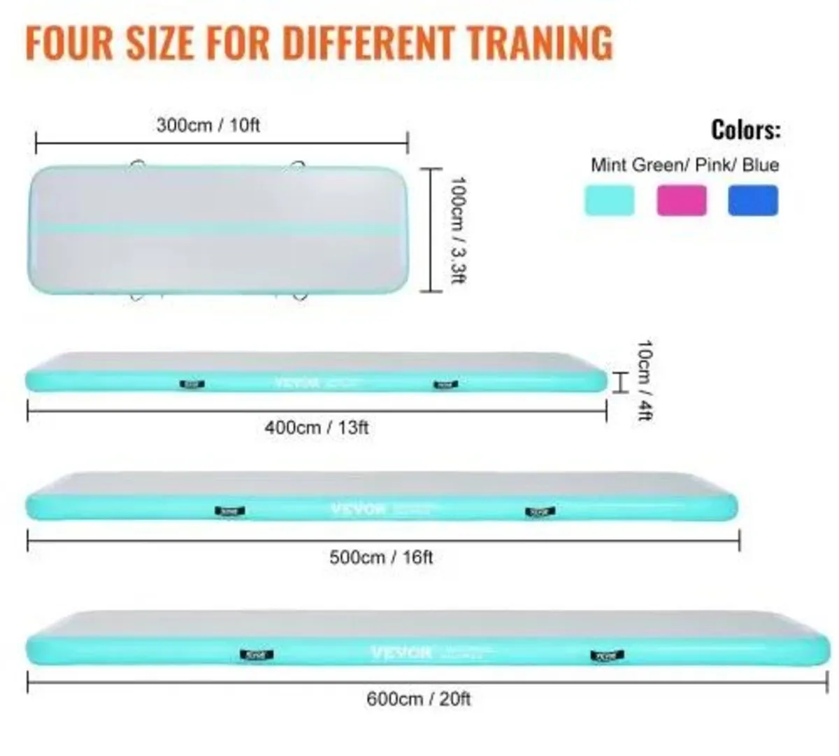 4 m Air Track Inflatable Training Tumbling Gymnast - Image 4