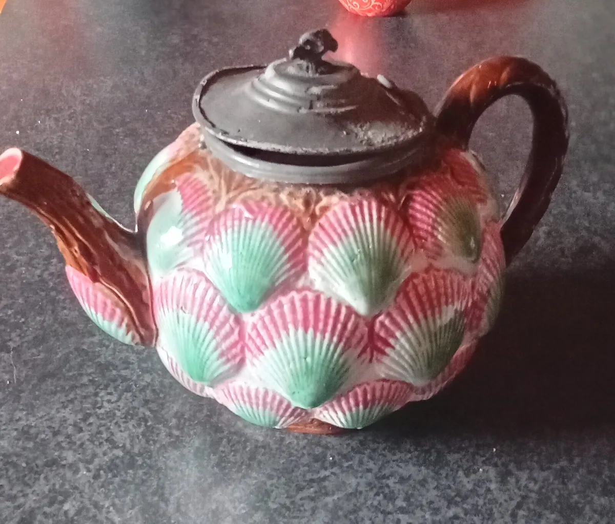 Majolica tea pot - Image 4