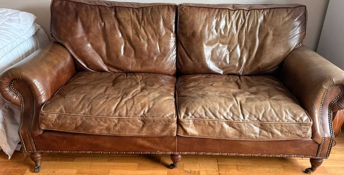 Leather Couch - Image 1