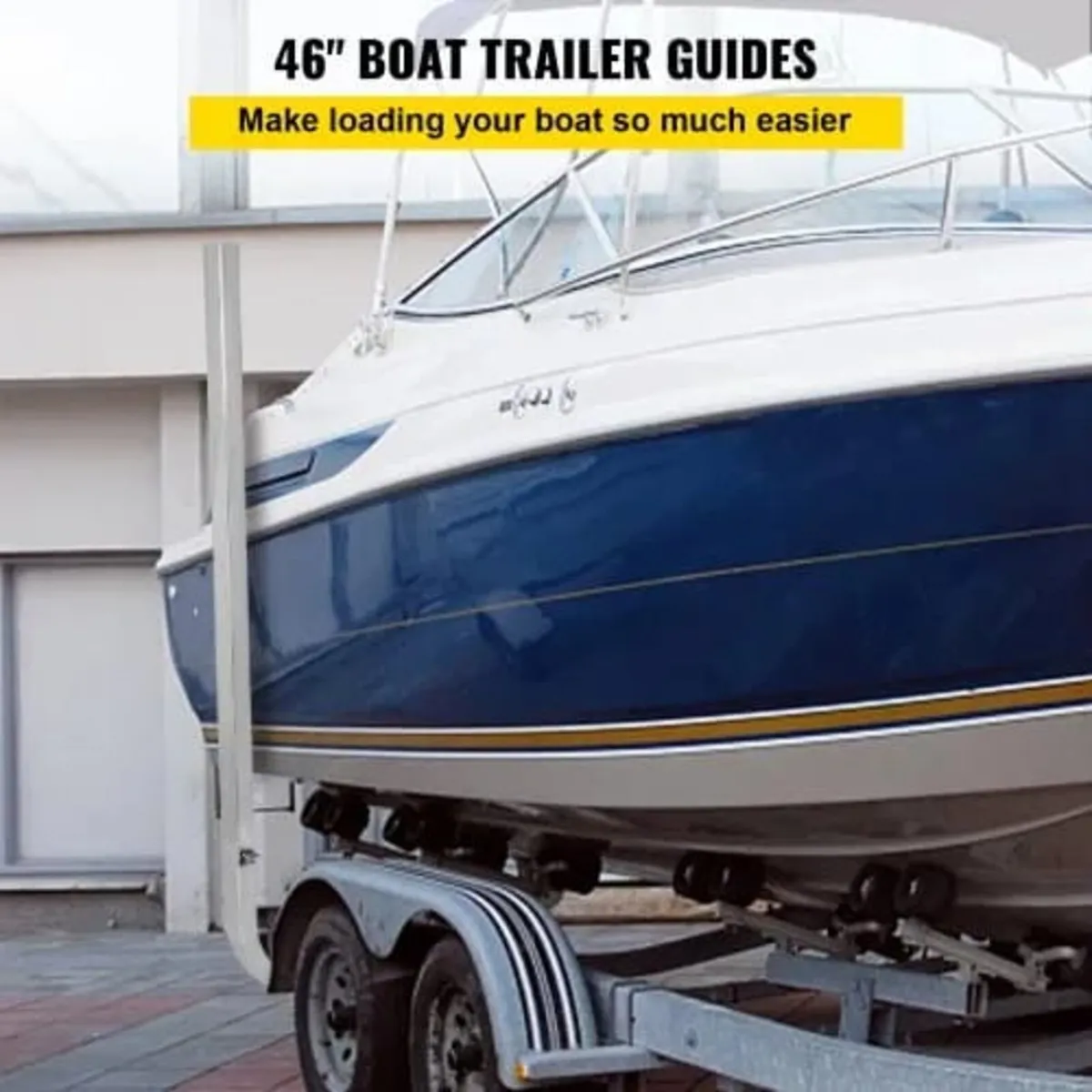 Boat Trailer Guide-ons, 46", One Pair Aluminum Tr - Image 3