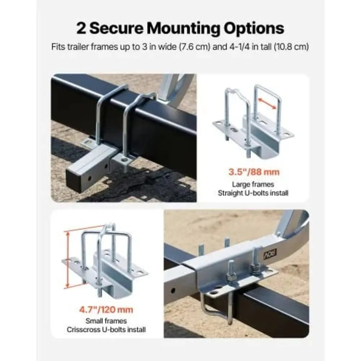 Boat Trailer Guides, 775 mm/1205 mm Height Guide P - Image 3
