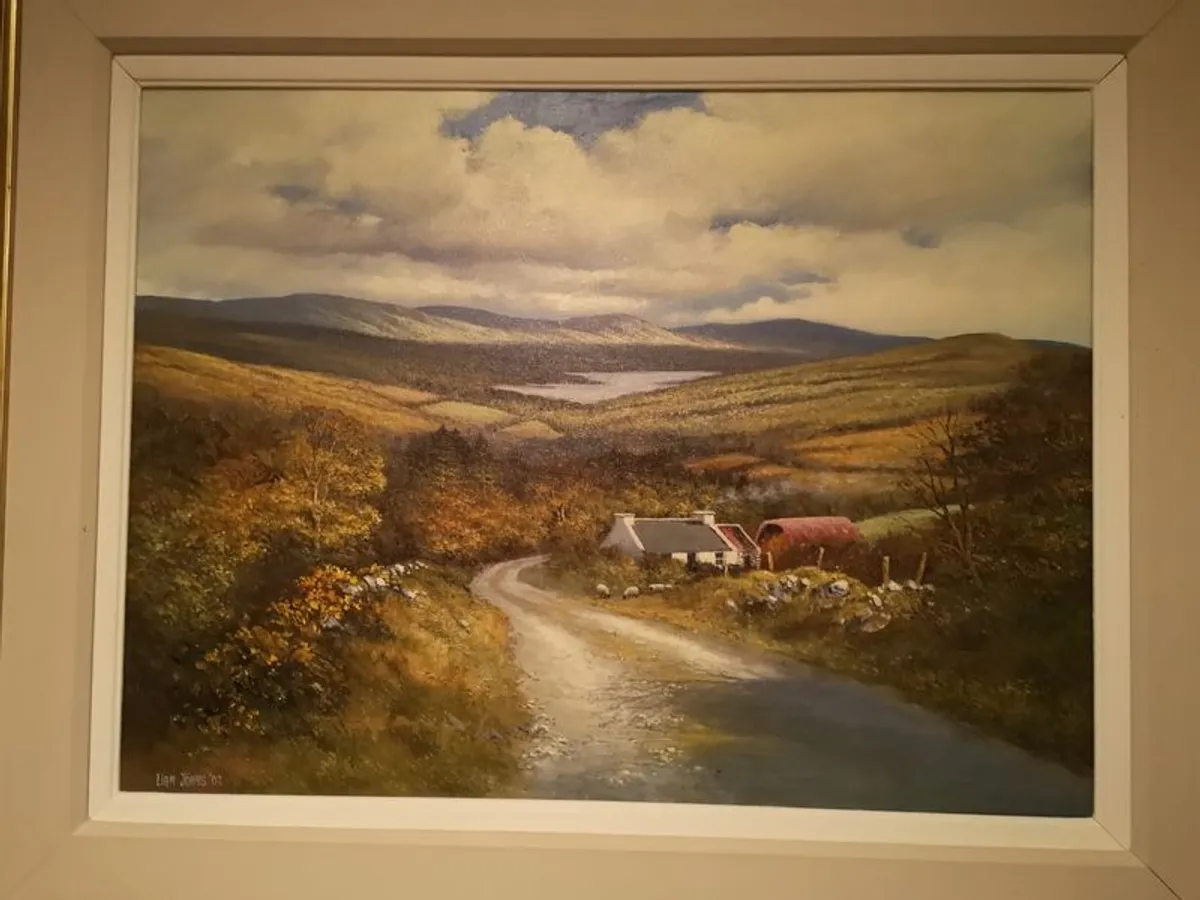 Liam Jones painting 'Cottage in the Hills' - Image 2