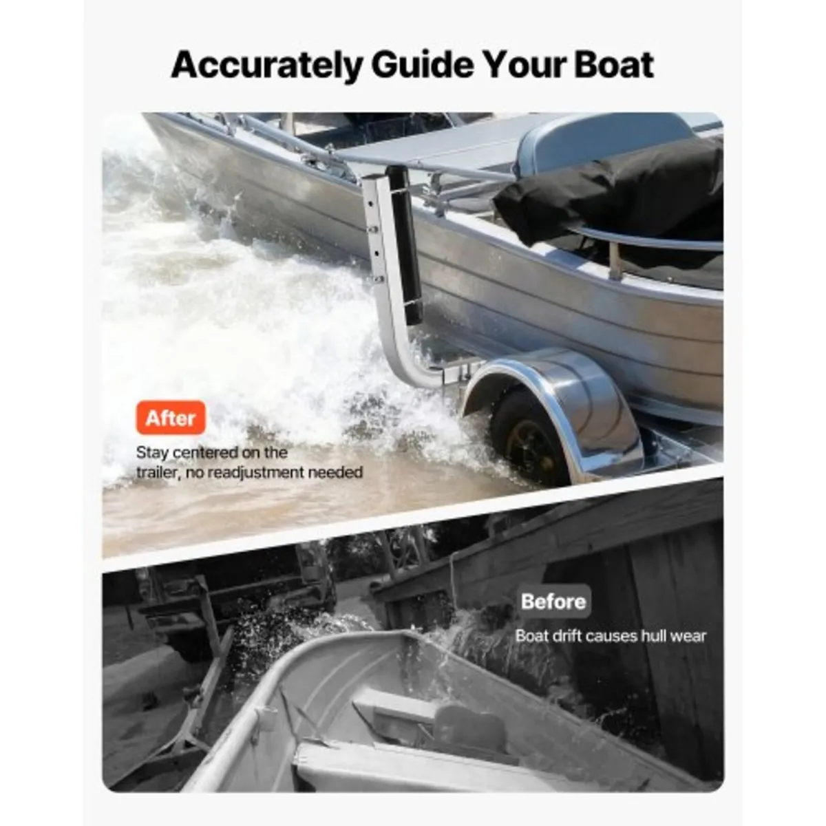 Boat Trailer Guides, 470 mm/520 mm Height Adjustab - Image 3