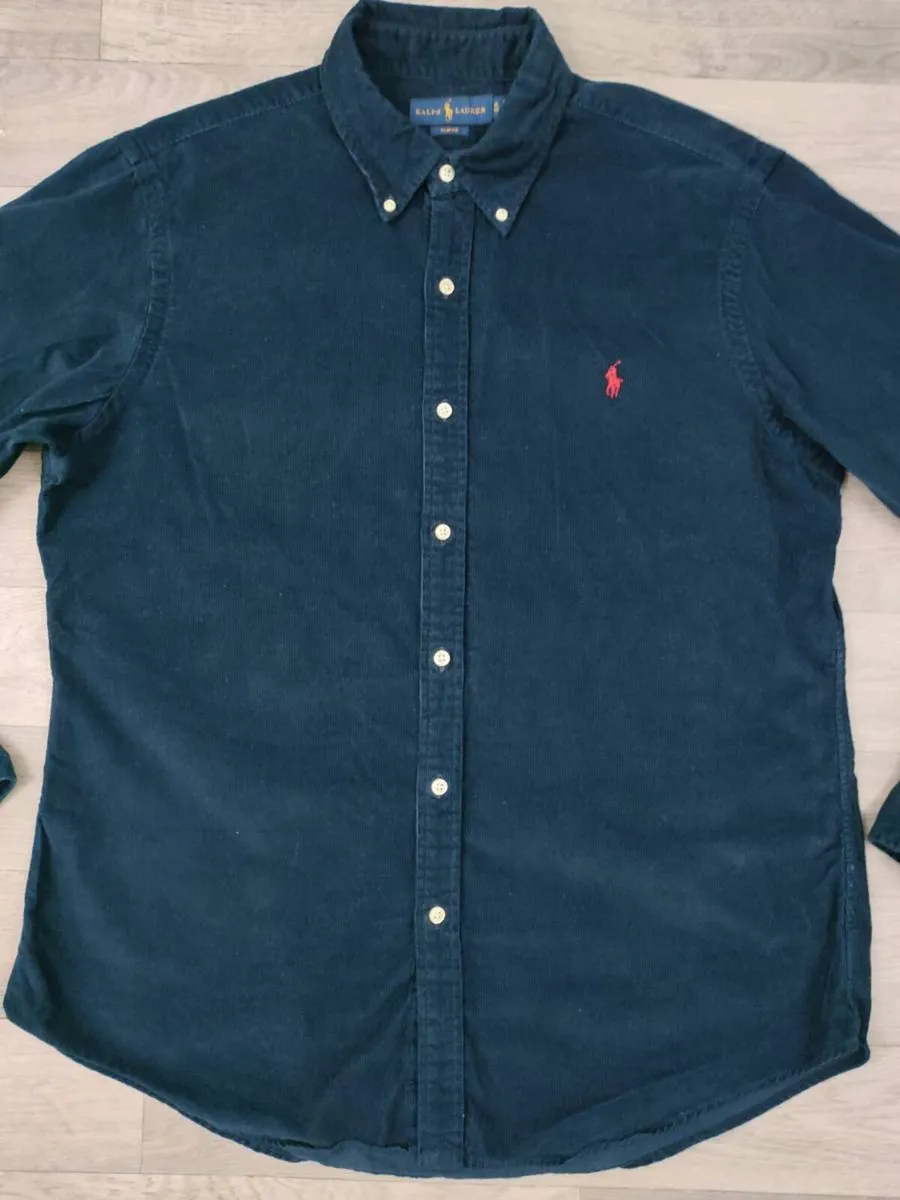 Ralph Lauren Button Down Corduroy Shirt Mens XL - Image 2