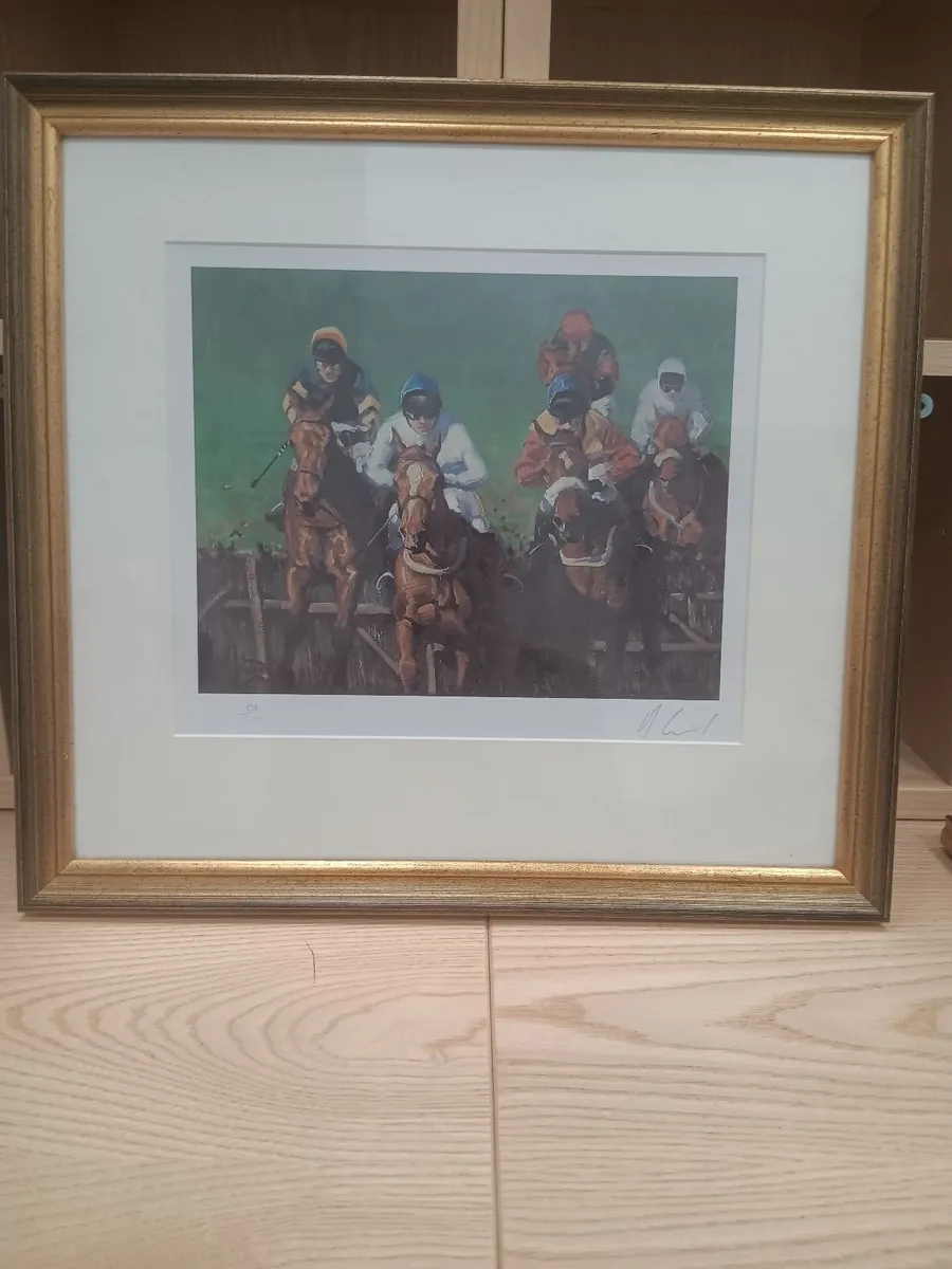 Horse racing print