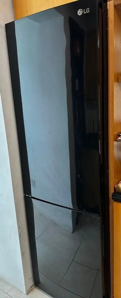 LG Fridge Freezer (black) - Excellent Condition - Image 1