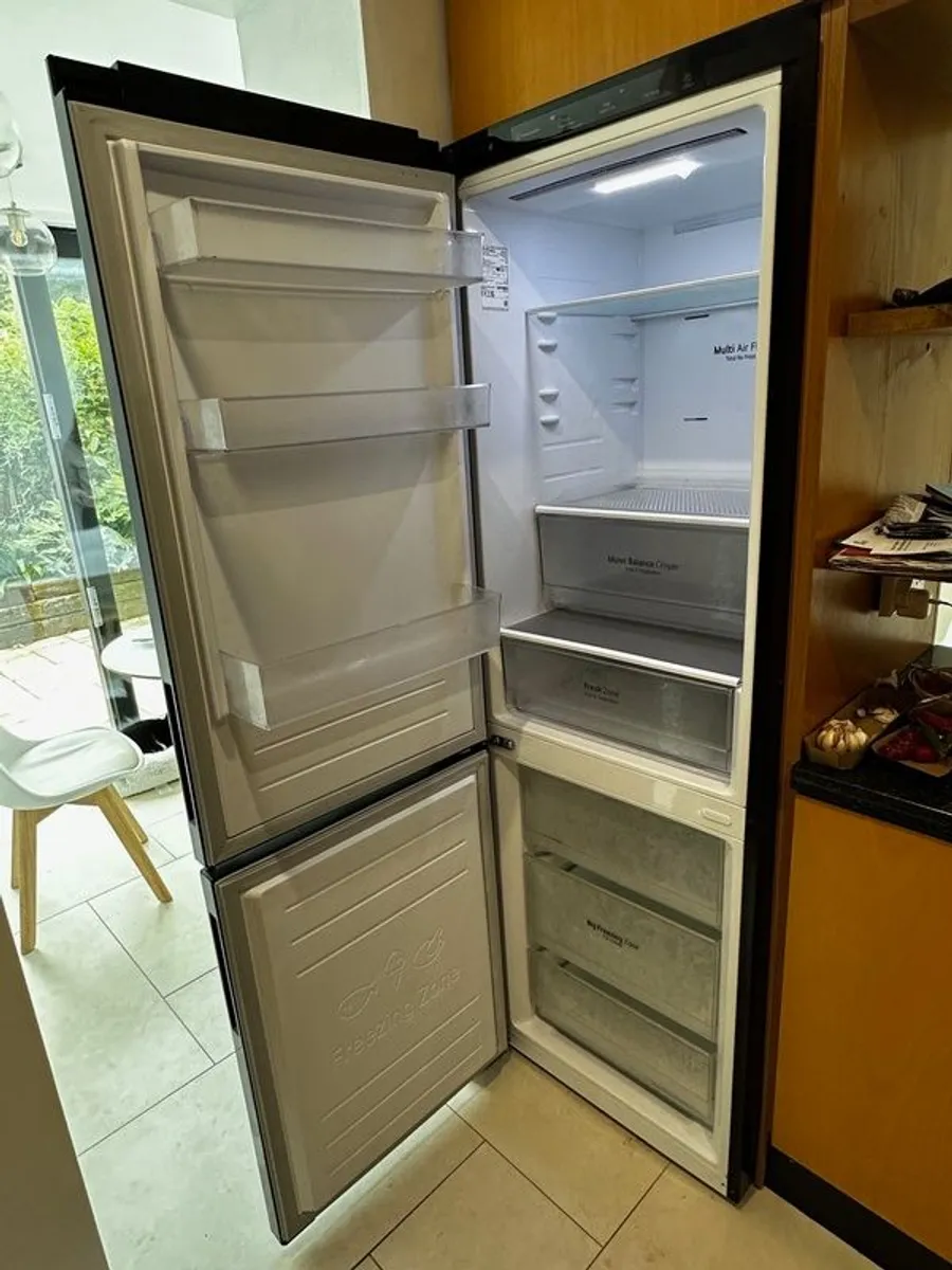 LG Fridge Freezer (black) - Excellent Condition - Image 2