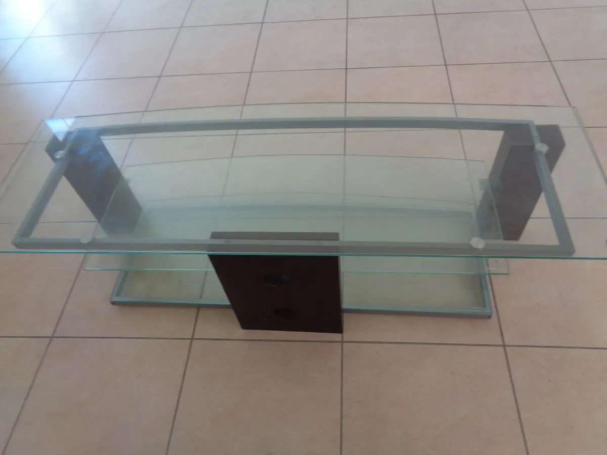Glass TV Stand for Sale - Image 2