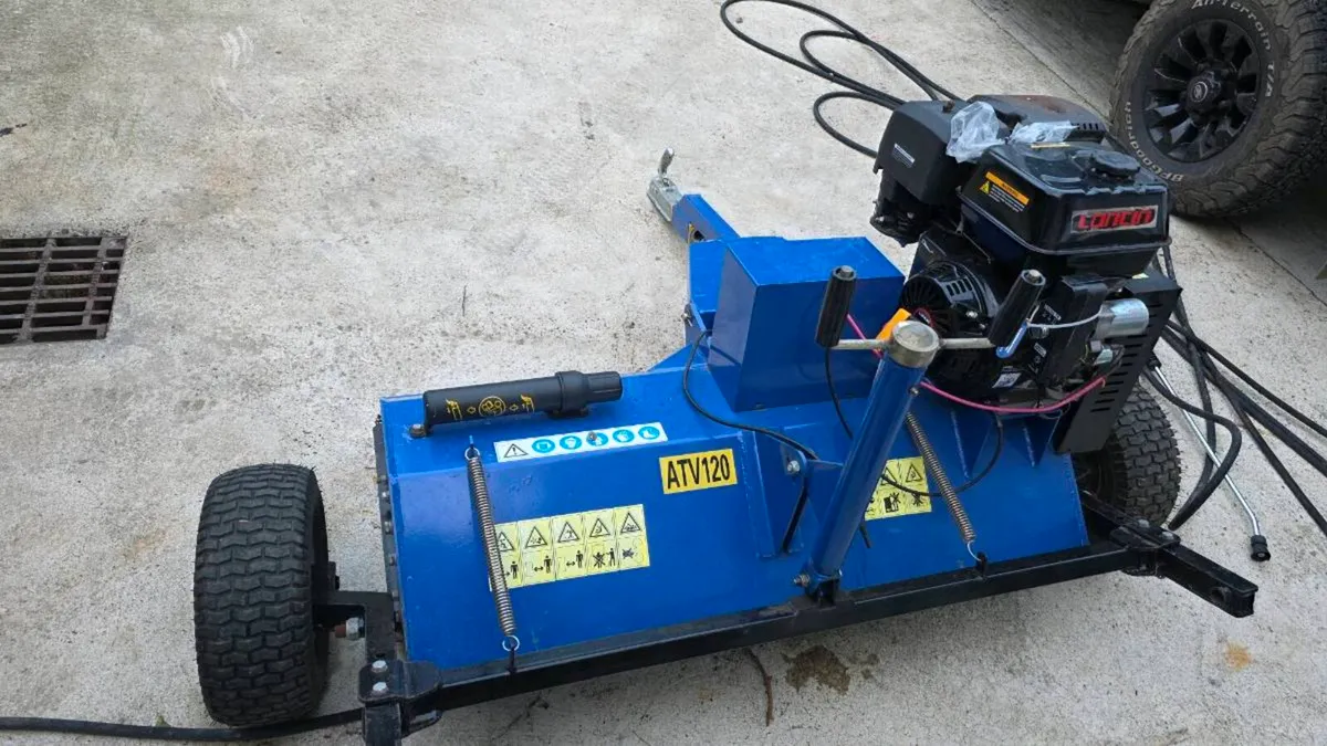 atv quad flail mower petrol - Image 2