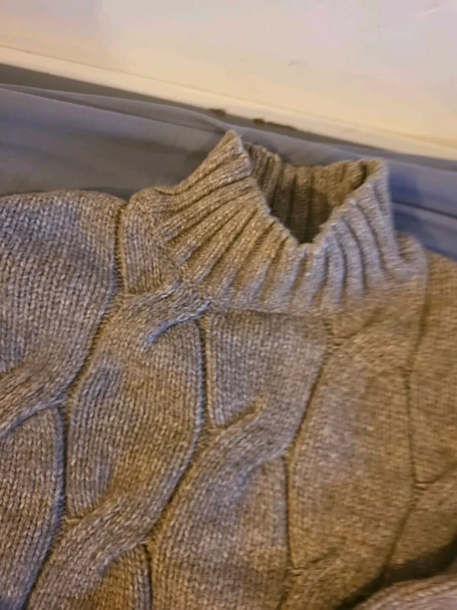 Knit sweater with built in shirt - Image 2