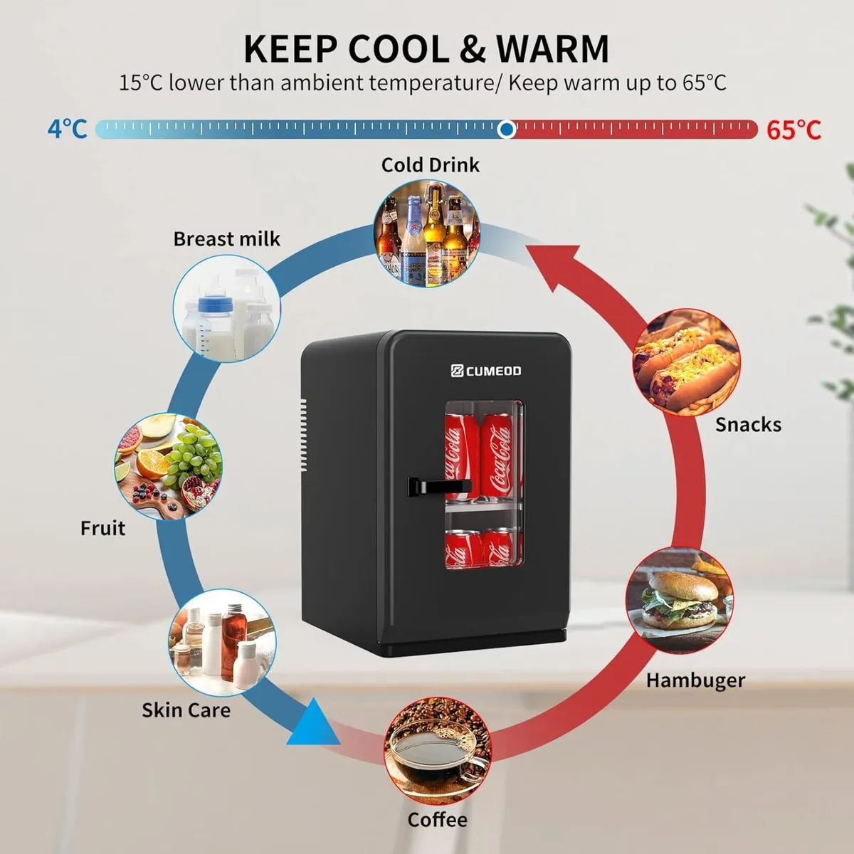 Mini Fridge 15 Liter/21 Cans Upgrade Portable - Image 4