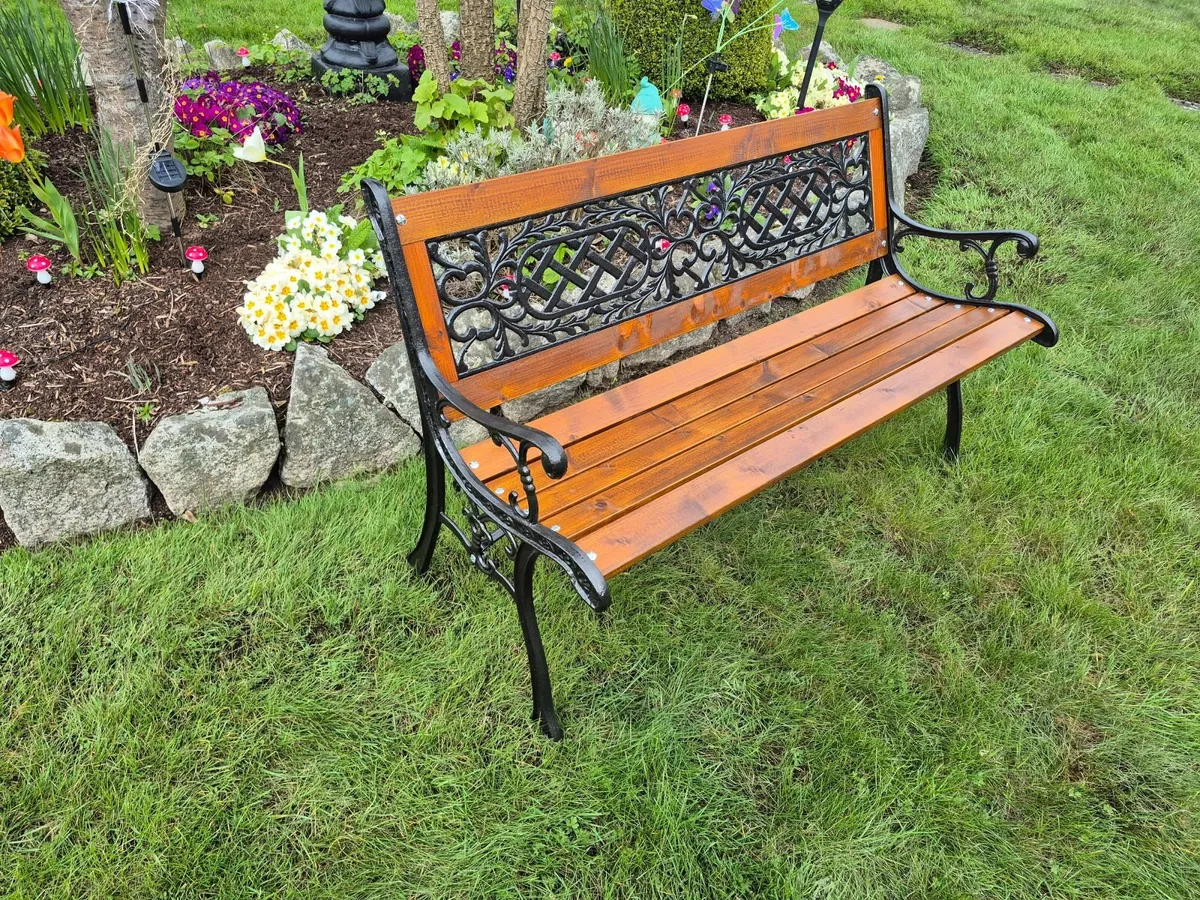 Cast iron Garden benches 3 - Image 1