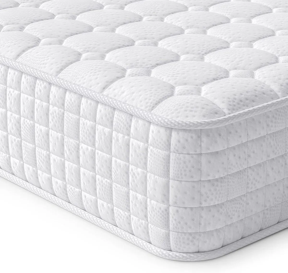 4FT6 Double Mattress 10 Inch Hybrid with Breathabl - Image 1