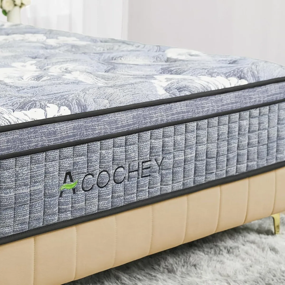 4FT6 Double Mattress 10.6 Inch Gel Memory Foam - Image 1