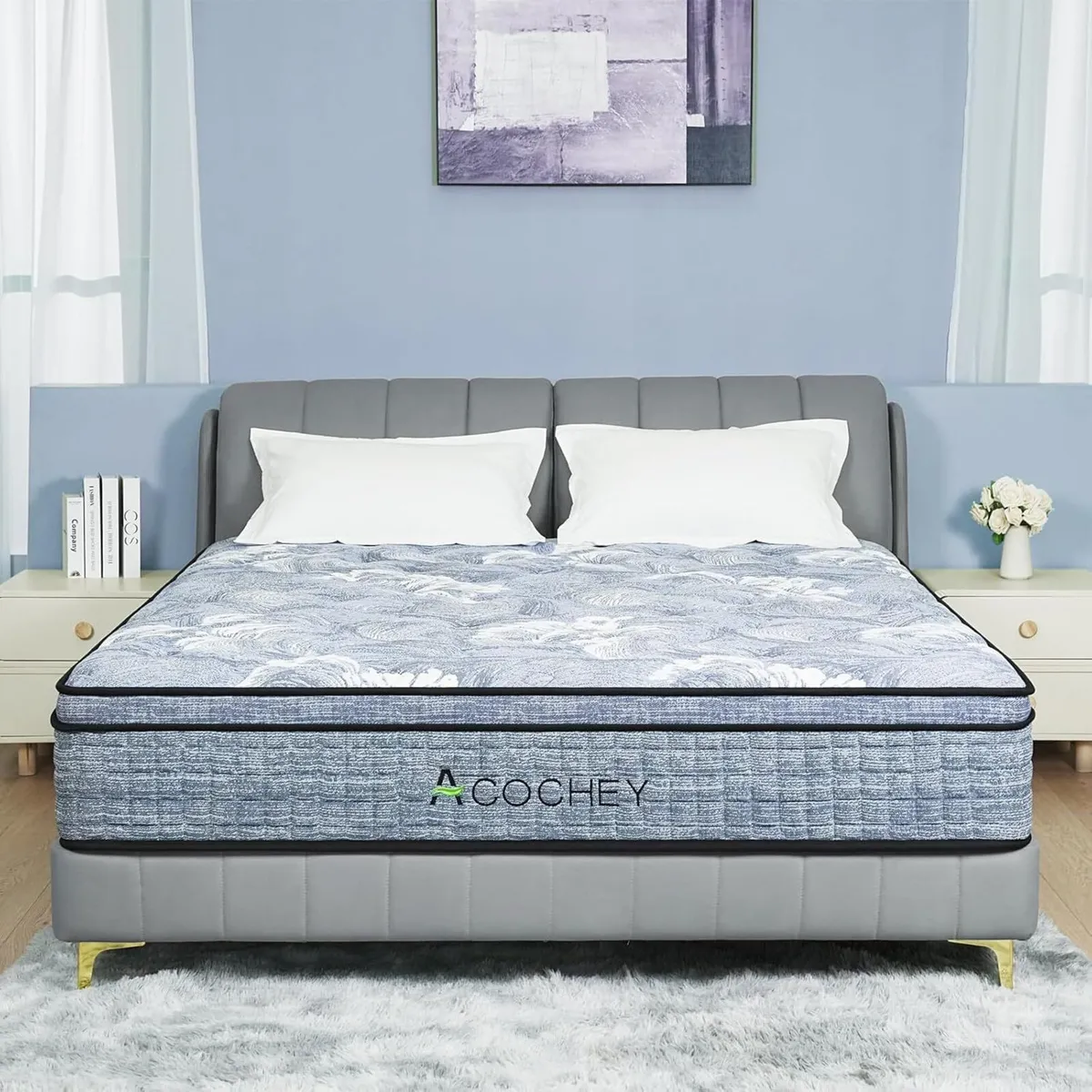 4FT6 Double Mattress 10.6 Inch Gel Memory Foam - Image 2