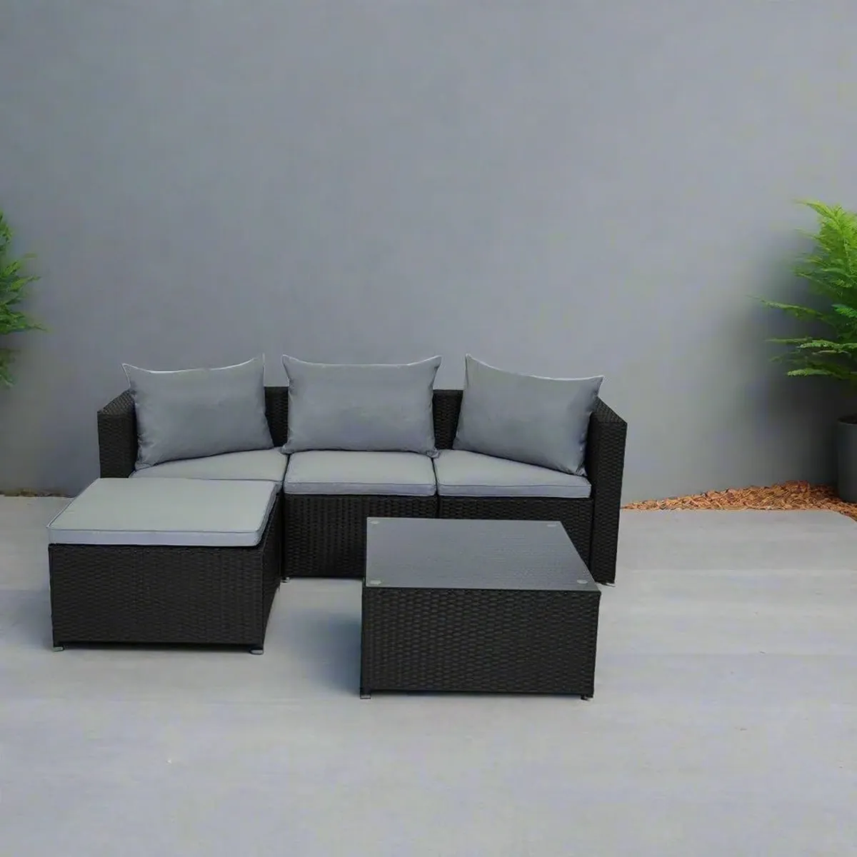 Malaga Rattan Garden Outdoor Furniture Wicker Set - Image 4