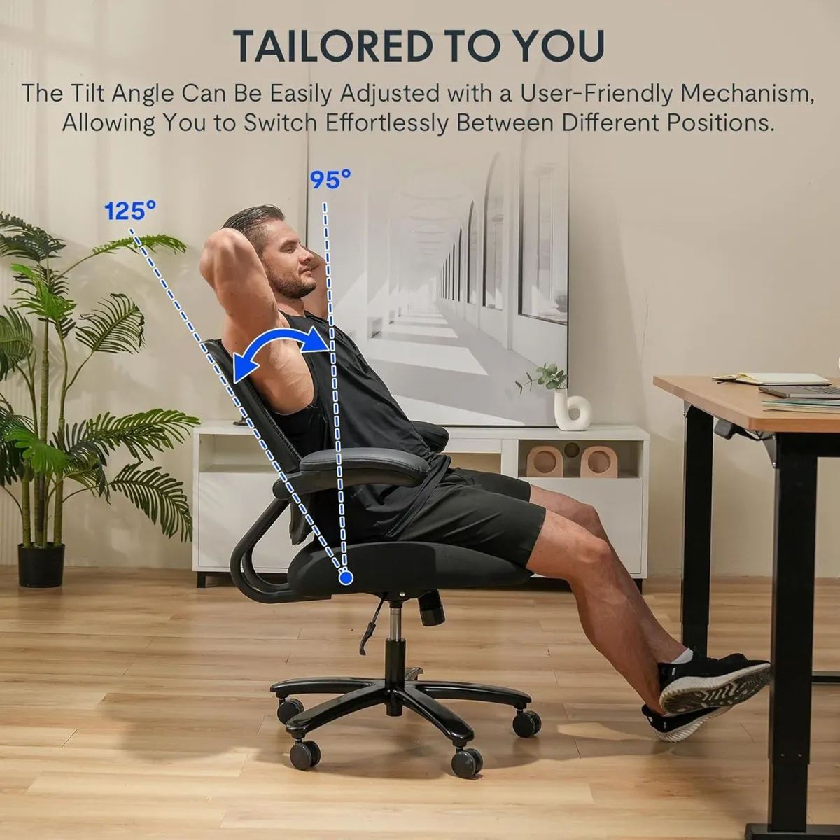 Big and Tall Office Chair 227kg Ergonomic Mesh - Image 4