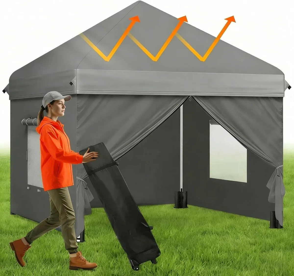 Gazebo with Sides 3m x Upgraded 420D Heavy Duty - Image 1