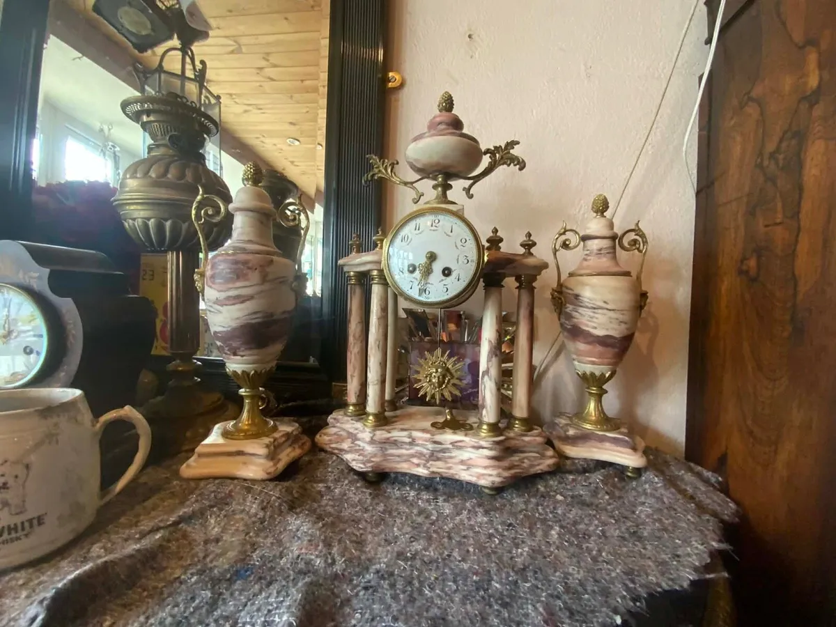 Antique clock set