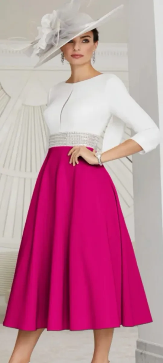 Veni Infantino 29522 white/pink dress - Image 1