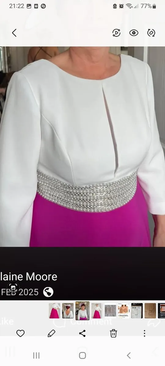 Veni Infantino 29522 white/pink dress - Image 2