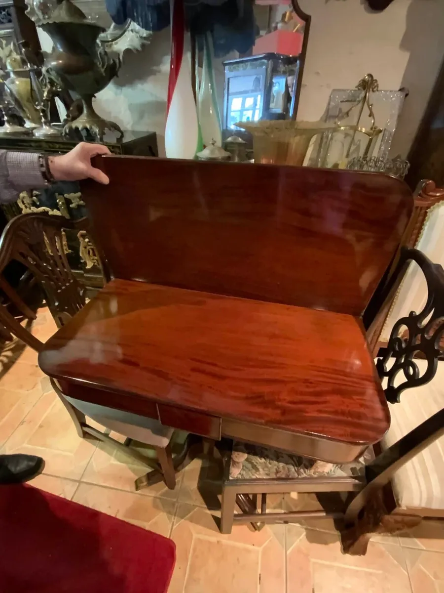 Antique beautiful card table