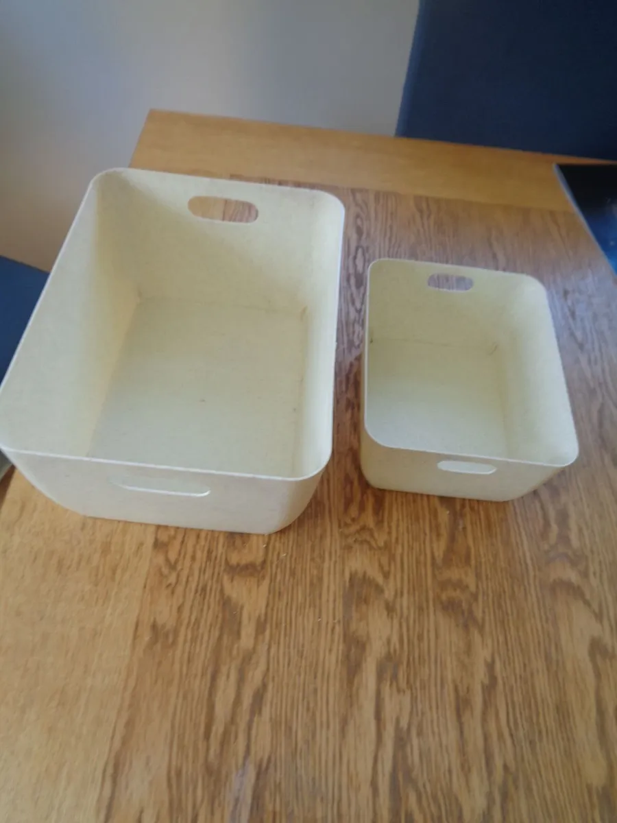 Plastic Storage Containers x 2 for Sale - Image 1