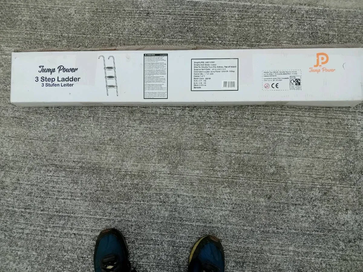 3 step trampoline ladder