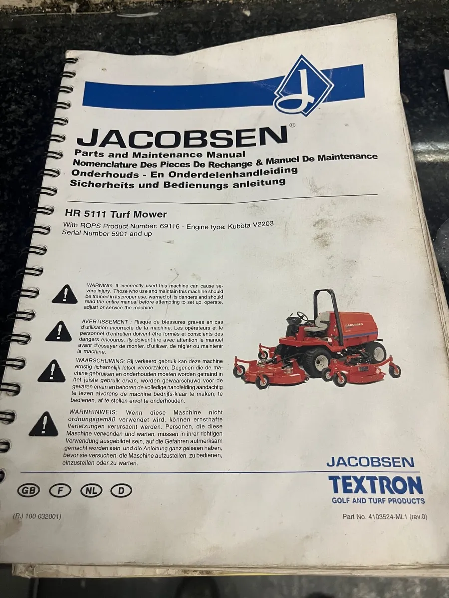 Jacobsen turf mower with Kubota engine - Image 4