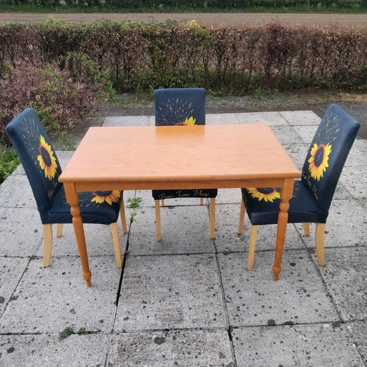 Oak Table and Chairs - Image 1