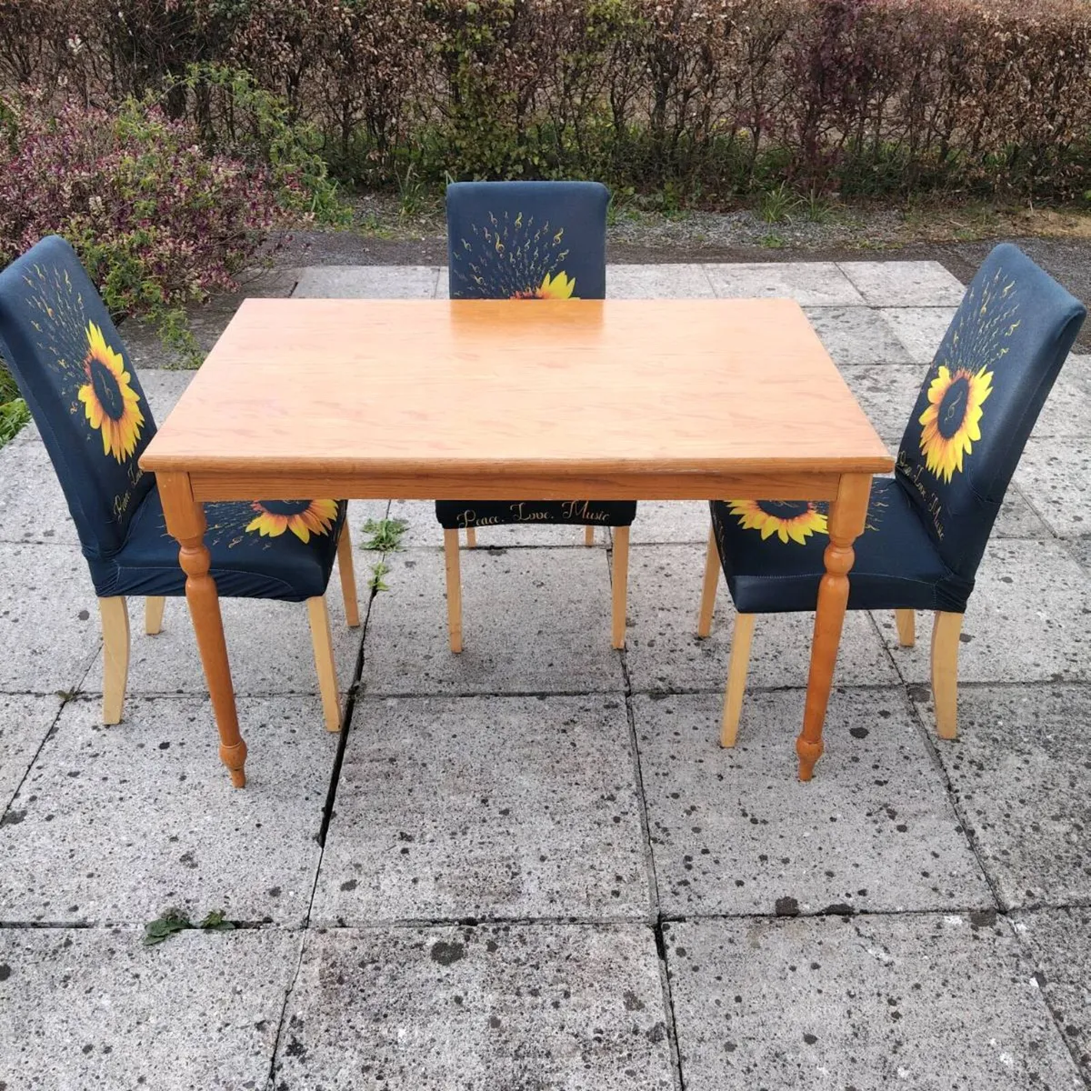 Oak Table and Chairs - Image 2
