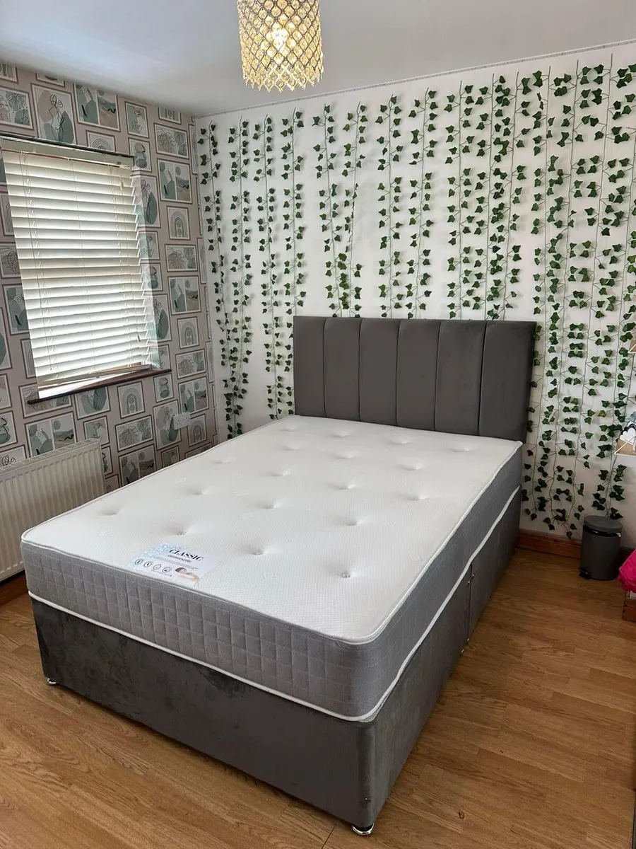 Brand new Double bed with mattress - Image 1