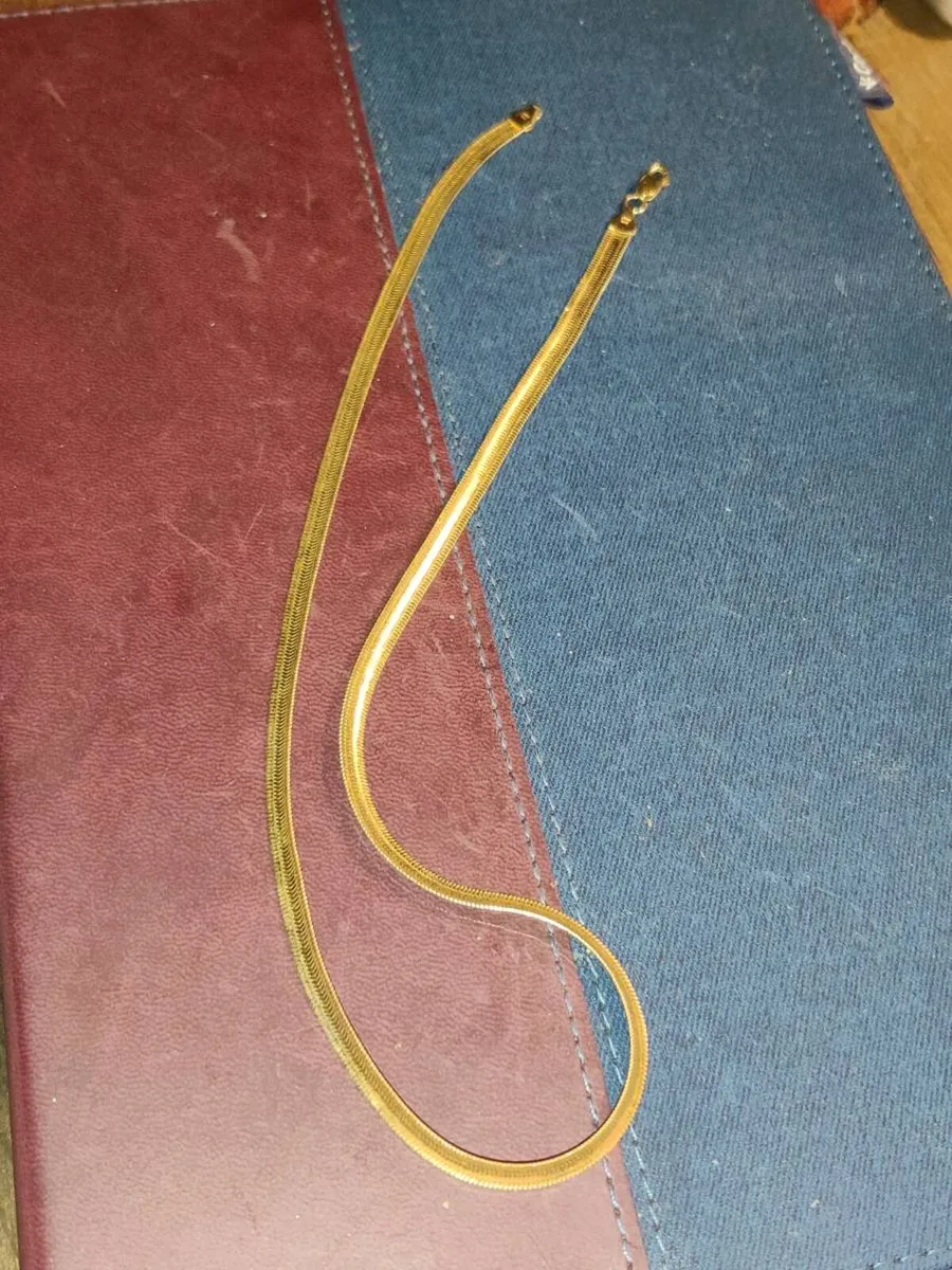 HERRINGBONE, 9CT SOLID Gold 8g 18"Chain & Cert ! - Image 4