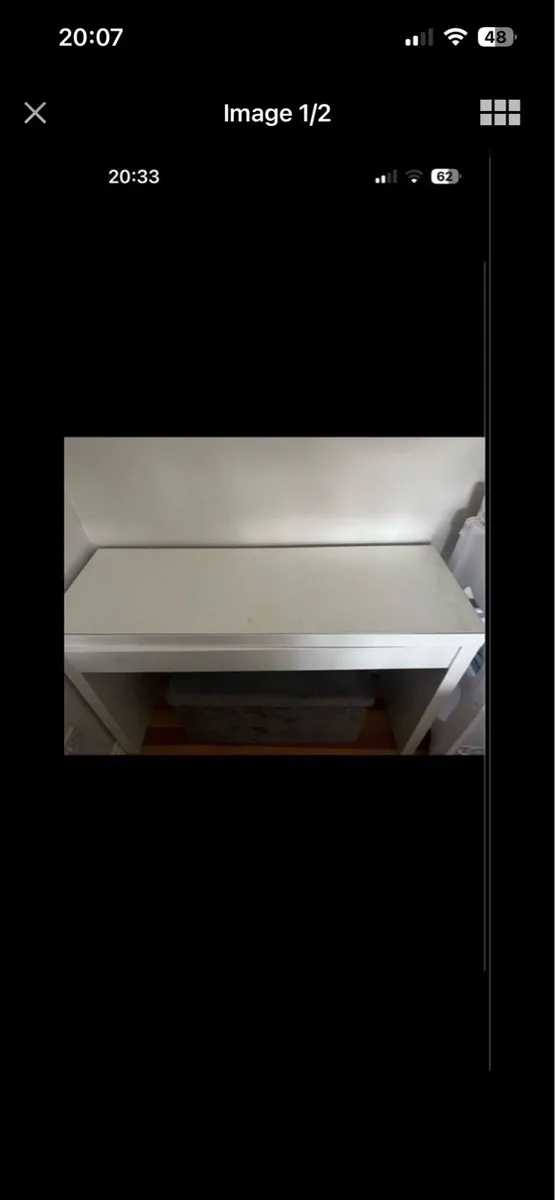 Glass Top Makeup Table - Image 1