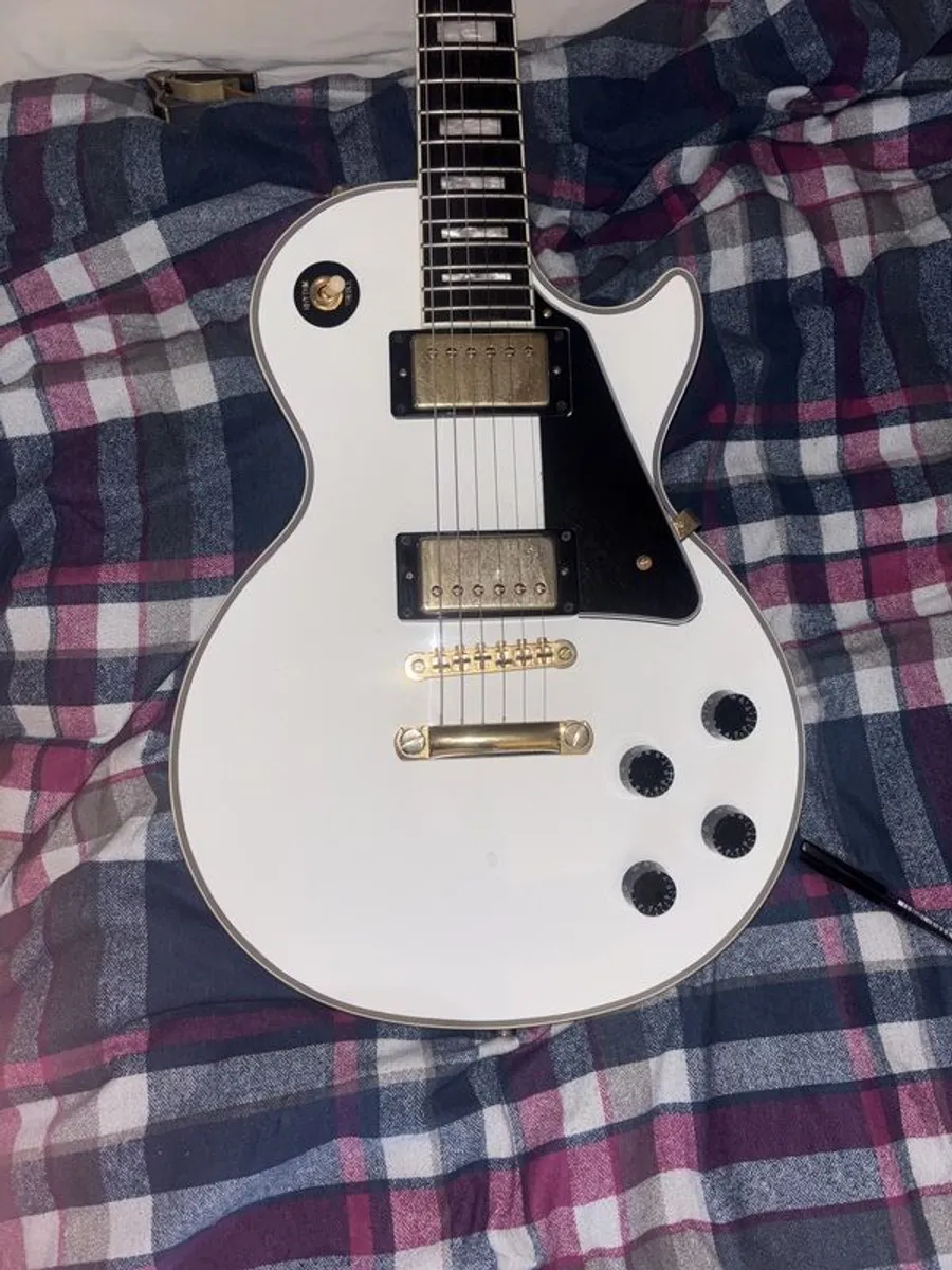 Epiphone Les paul custom. alpine white - Image 2