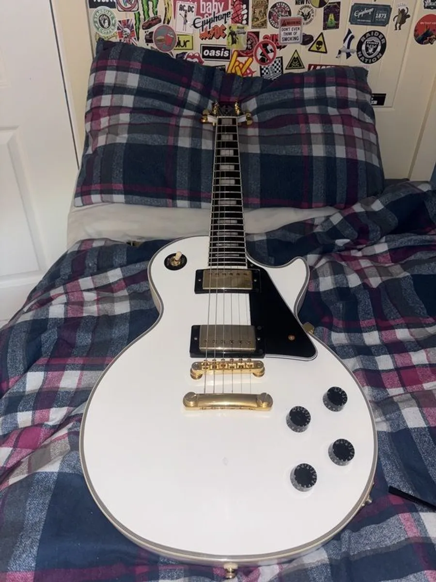 Epiphone Les paul custom. alpine white - Image 4
