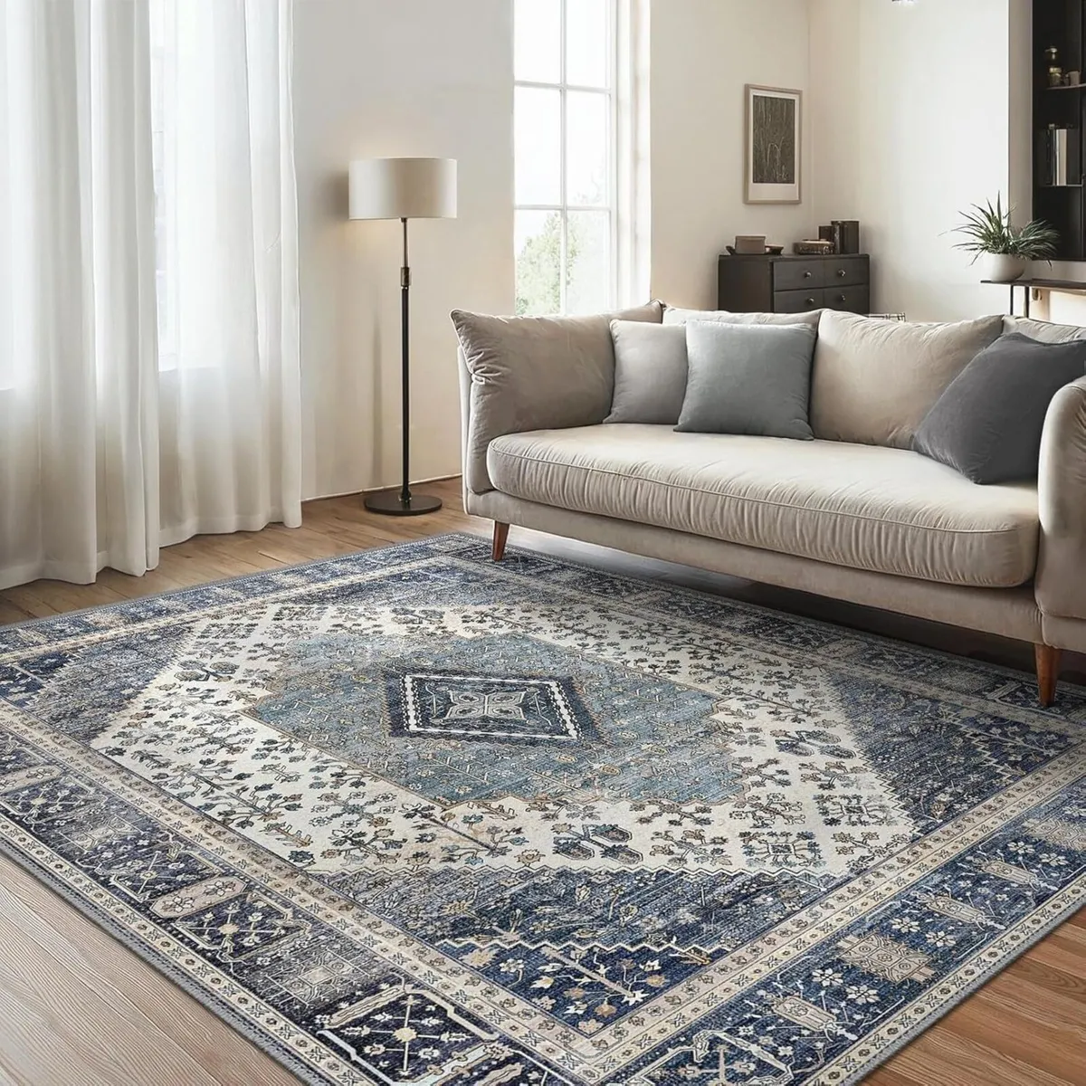 Rugs Living Room 160x230cm Washable Large Boho - Image 1