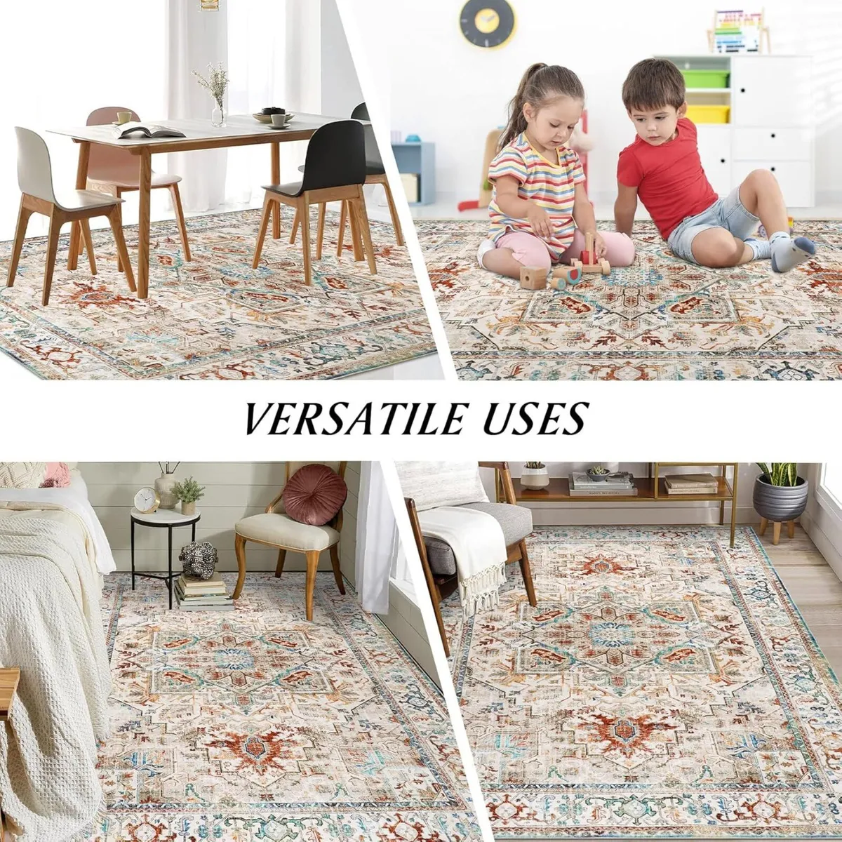 Washable Rugs for Living Room 160x230cm Non-Slip - Image 2