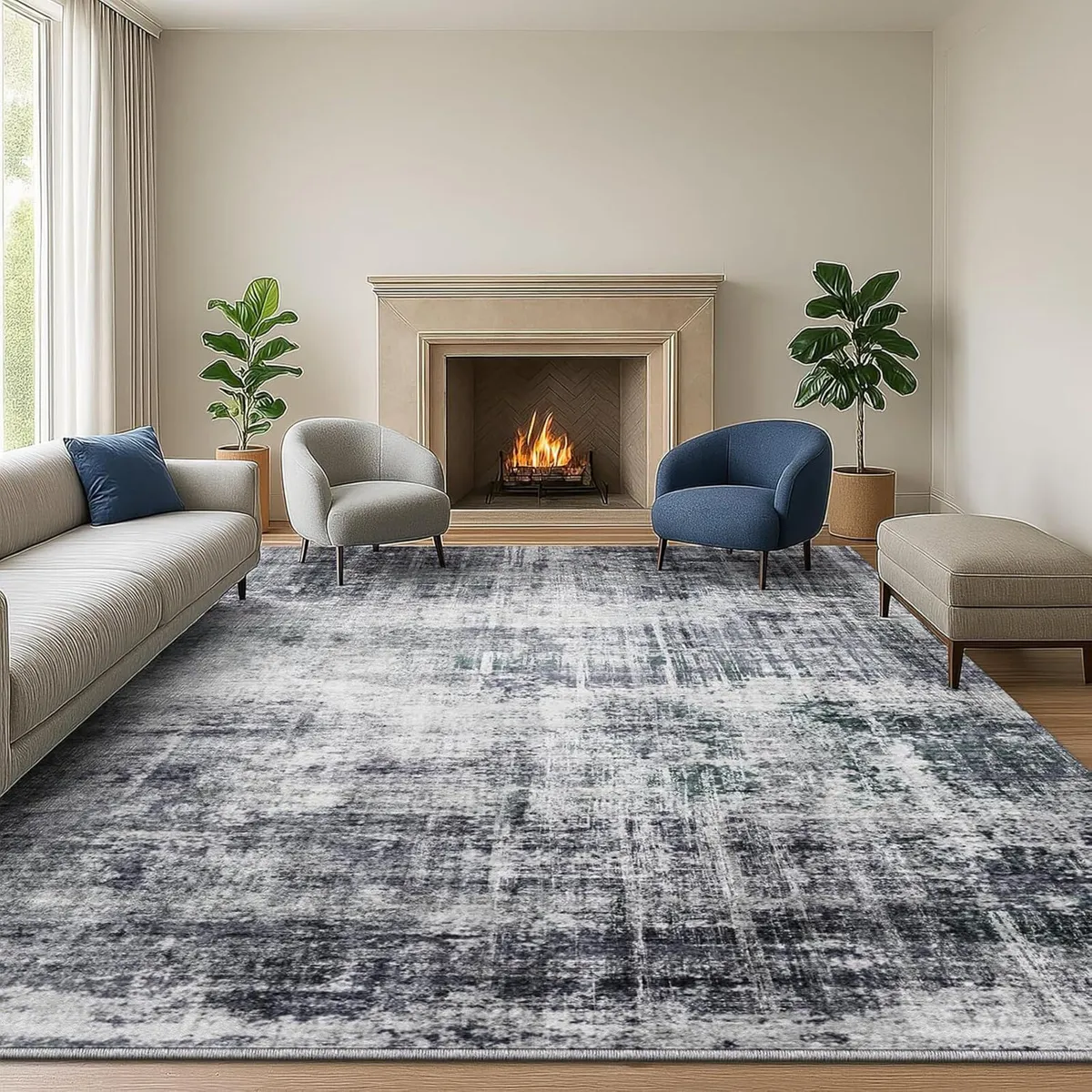 Living Room Rug 160x230 cm Large Non-Slip - Image 1