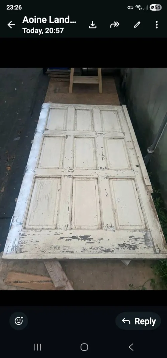 Antique solid oak doors - Image 1